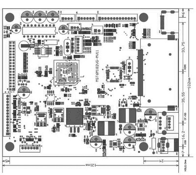 广州晶工信息科技 MST6M182VG-MV11全高清广告机解码板驱动板详解